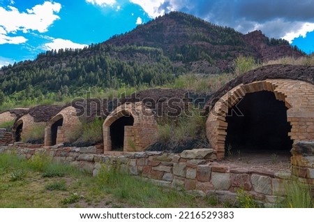 Redstone Coke Oven Historic District at the intersection of State Highway 133 and Chair Mountain Stables Road outside Redstone, Colorado Royalty-Free Stock Photo #2216529383