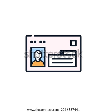 
My number card simple icon Royalty-Free Stock Photo #2216537441