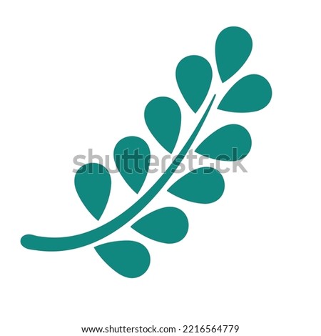 Isolated natural leaf sketch icon Vector