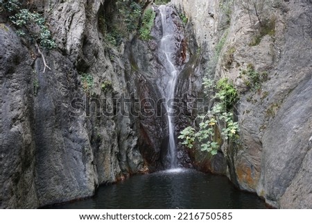 Cascade de Baoussous - a waterfall located outside town of Céret, southern France