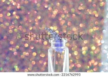 Glass background image mixed with colorful paint, creative edited