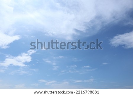 Beautiful blue sky with cloud.