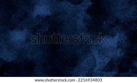 Navy blue abstract watercolor. Dark art background with space for design.