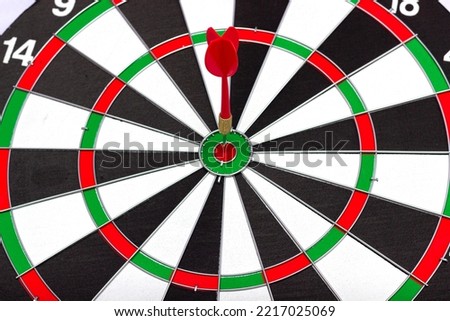 The darts hit the target. Successful business concept, leadership and victory