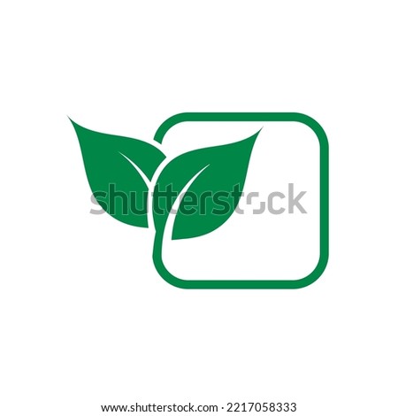 Logos of green leaf ecology nature element vector icon. Leaves icon vector. Various shapes of green leaves of trees and plants. Elements for Eco and bio logos.