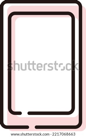 Simple image illustration of a smartphone