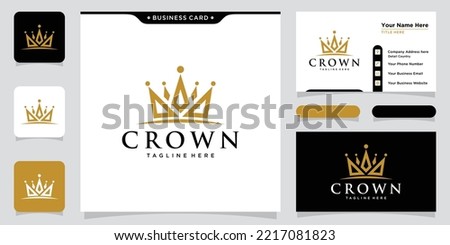 Creative Crown Concept Logo Design Template
