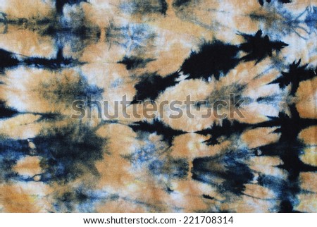 tie dyed fabric background. 