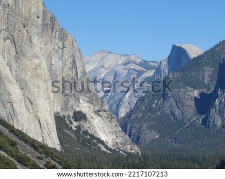 beautiful Yosemite National Park California Valley pass stock photo 55