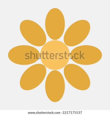 Icon marigold flower. Day of the dead elements. Icons in flat style. Good for prints, posters, flyer, party decoration, greeting card, etc.