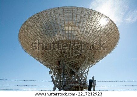 antennas of the space station facilities in Madrid deep space communications complex Royalty-Free Stock Photo #2217212923