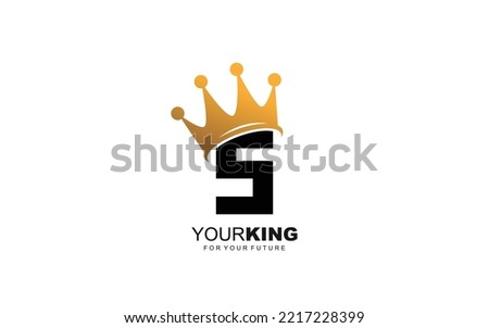 S logo crown for construction company. letter template vector illustration for your brand.