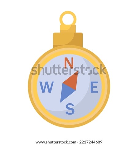 Travel compass vector illustration icon isolated white background. Map direction symbol and adventure navigation arrow. Discovery geography and cartography exploration object. Element nautical journey