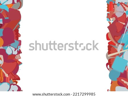Background pattern abstract seamless design texture. Vertical stripes. Border frame, transparent background. Theme is about graphic, wild, nail polish, makeup, maquillage, spring, wildlife