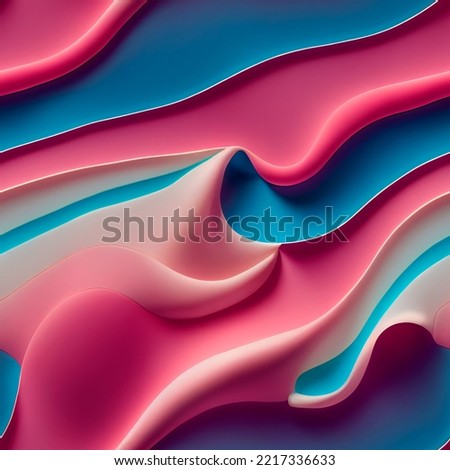 Seamless pattern soft ice cream of different colors. Background of abstract layers of ice cream spreading into each other.