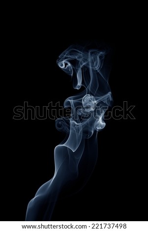 Smoke pattern on black background