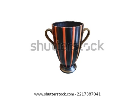 brentleigh ware brummel stylish two handled vase isolated on white background