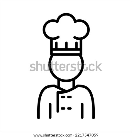 Chef Icon Logo Design Vector Template Illustration Sign And Symbol
