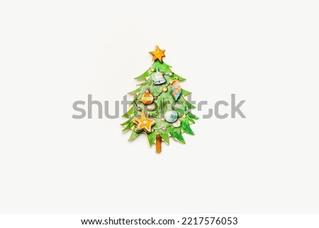 Christmas tree. Christmas tree on a white background.