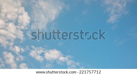effect of  blue sky on a clear day