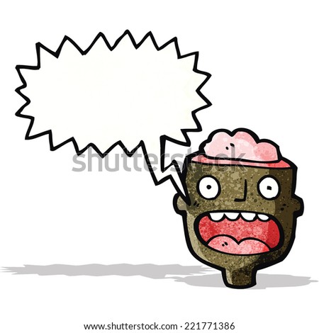 man's head with open brain