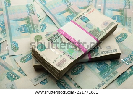 Money as background and in wrapper