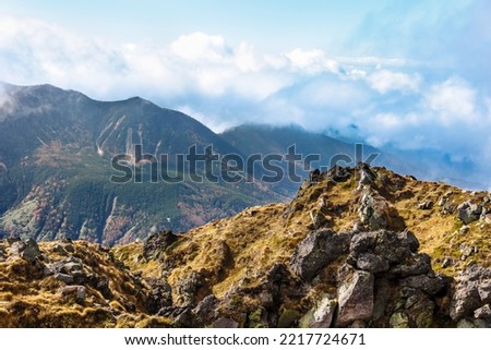 Mountain scenery with autumn leaves seen from Mt. Nikko-Shirane
Nikko-Shirane is one of Japan's 100 famous mountains Royalty-Free Stock Photo #2217724671