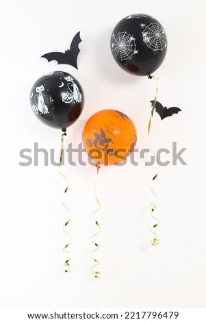 Concept of Halloween mood, Halloween vibes balloons
