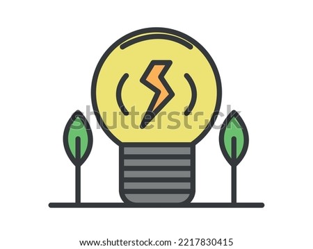 ecology green energy icon isolated style