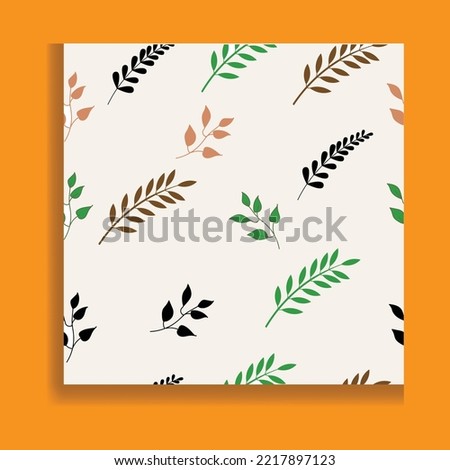 Abstract art nature background vector. Modern shape line art wallpaper. leaves and floral pattern design for summer sale banner , wall art, prints and fabrics.