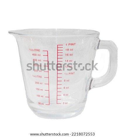 glass mug cup measurement liters and pint Royalty-Free Stock Photo #2218072553