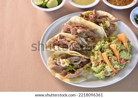 Background Tacos Arrachera Mexican Food