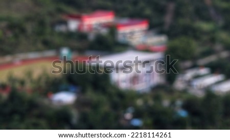 Bacgraund view natural blur in Jayapura city, Papua
