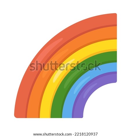 Rainbow Sign Emoji Icon Illustration. Colorful Vector Symbol Emoticon Design Clip Art Sign Comic Style.