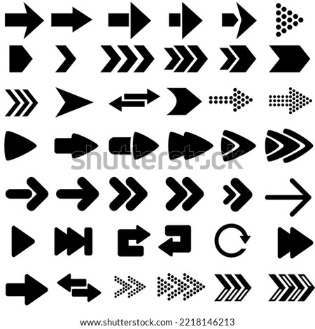 Arrow or sign icon for Web UI, digital product, and anything  Royalty-Free Stock Photo #2218146213