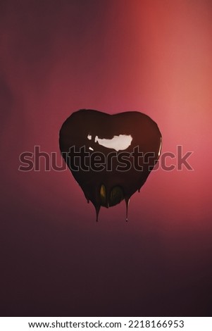 heart shaped candy golden wrapper