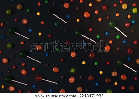Image of a colorful halloween candies