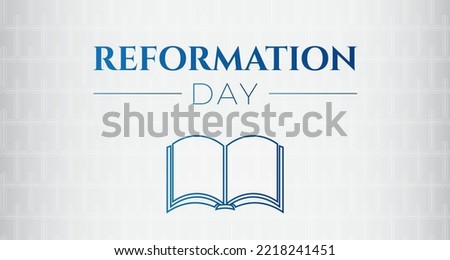 Simple World Reformation Day Background Illustration Banner