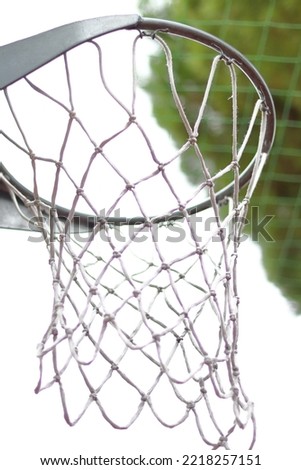 2022 October Florence (Italy) - Backboard with basketball game basket.