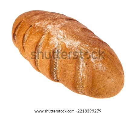 Bread isolated on white background. Detail for design. Design elements. Macro. Full focus. Background for business cards, postcards and posters.