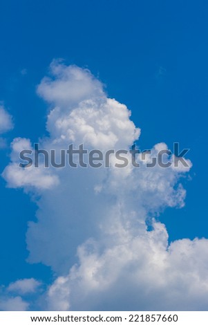 clouds, sunny day, sunshine, blue sky, white clouds