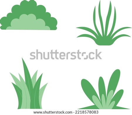 Bush icon. Simple vector flat illustration on a white background.for design vector elements