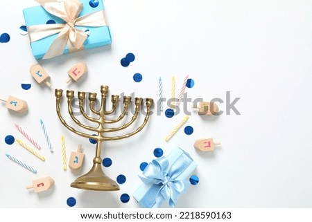 Сoncept of Jewish winter holiday, Hanuka holiday