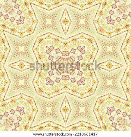 Scandinavian repeating pattern graphic design. Boho geometric texture. Scarf print in ethnic style. Geometric motifs in arabian style.