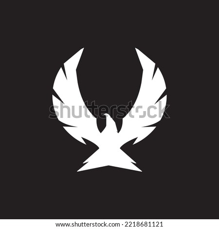 Flying eagle logo icon design vector illustration , eagle  logo design vector image