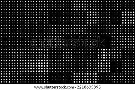 3D abstract gingham or tablecloth halftone dot pattern background. Trendy gradient monochrome pointillism effect pattern. Background design of presentation, poster, flyer, book cover, card, etc.