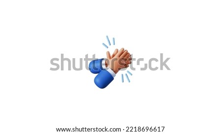 3d people applause icon illustration
 Royalty-Free Stock Photo #2218696617