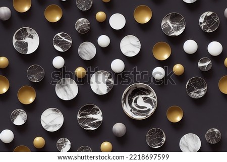 Gold and Black Marble Background
