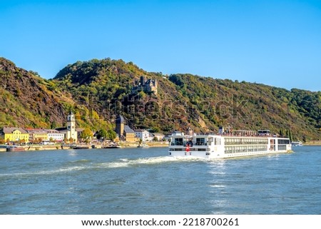 Middle Rhine Valley in Sankt Goarshausen, Germany 