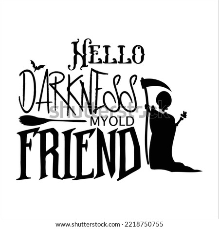  Hello darkness my old friend
typography illustration